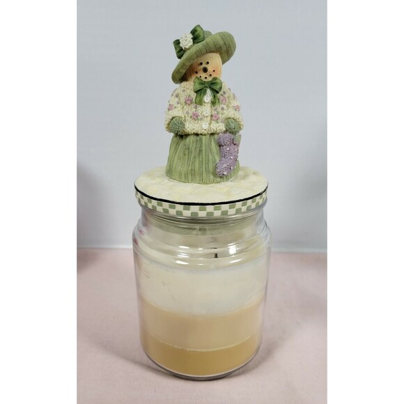 Plum Pudding by Heather Hykes 4-1/2” Snowman Girl Candle Topper Artisan Flair - Picture 9 of 9